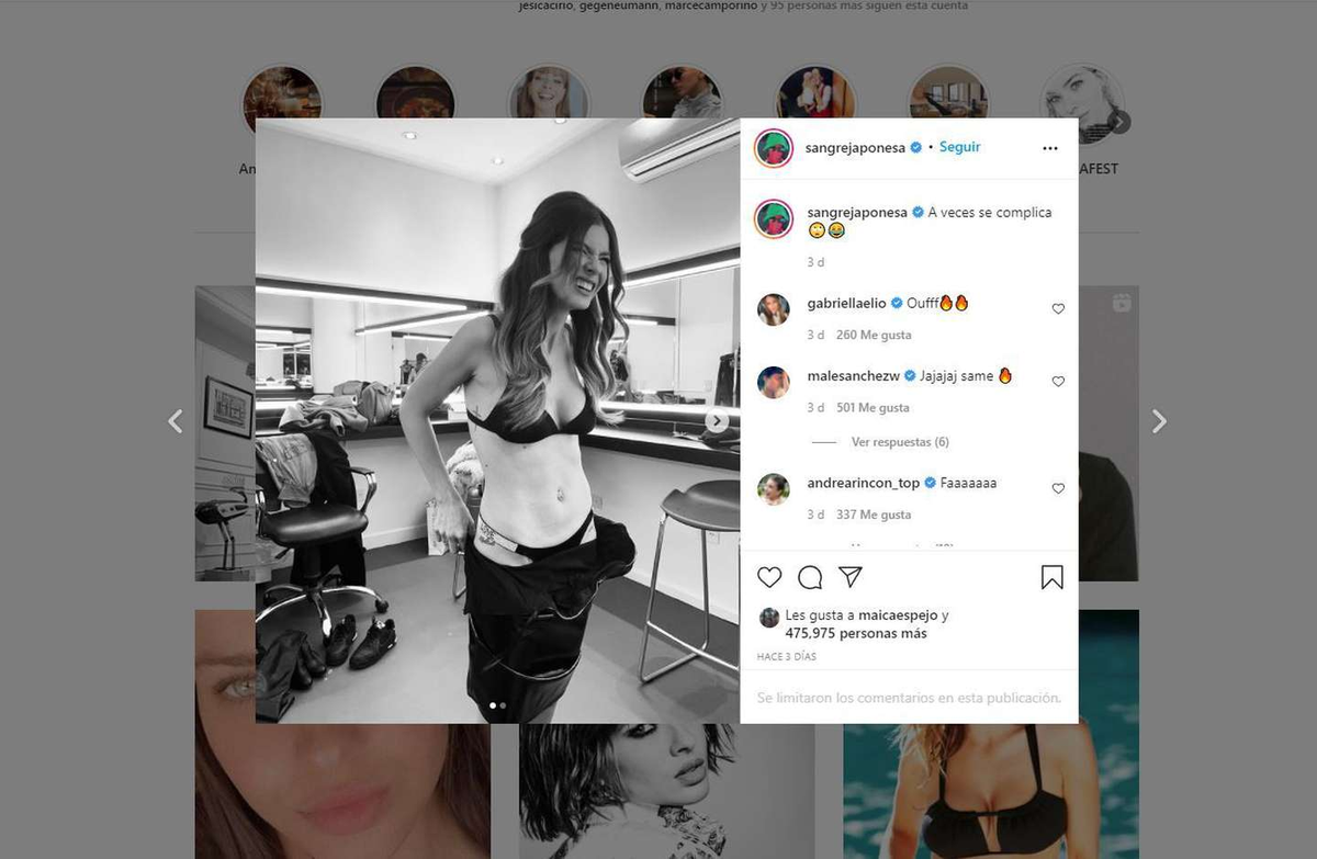 Sin comentarios en el Instagram de la China Su&aacute;rez.