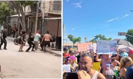 Vecinos de Villa Lugano marcharon y pidieron justicia por Gabriel González, el hombre que murió en una pelea entre civiles y policías, en barrio 20. Vecinos de Villa Lugano marcharon y pidieron justicia por Gabriel González, el hombre que murió en una pelea entre civiles y policías, en barrio 20.
