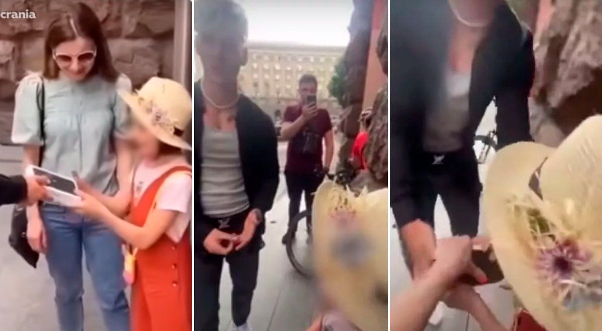 Tiktoker le regala iPhone a una niña y se lo arrebata cuando termina de grabar