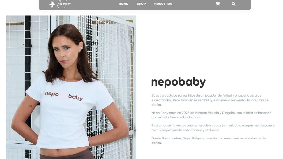 Lola Latorre y su hermano, Dieguito, lanzaron su nueva marca, "Nepo Baby". Lola Latorre y su hermano, Dieguito, lanzaron su nueva marca, "Nepo Baby". 