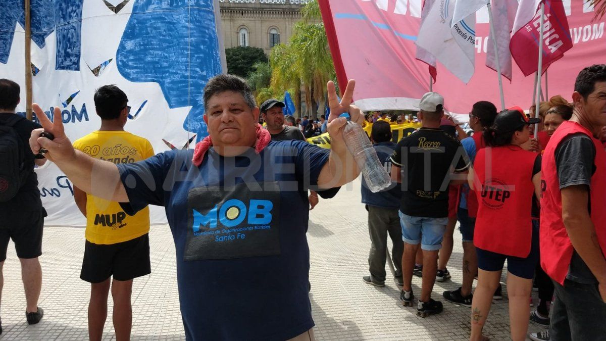 Daniel San Juan, del Movimiento de Organizaciones Barriales.