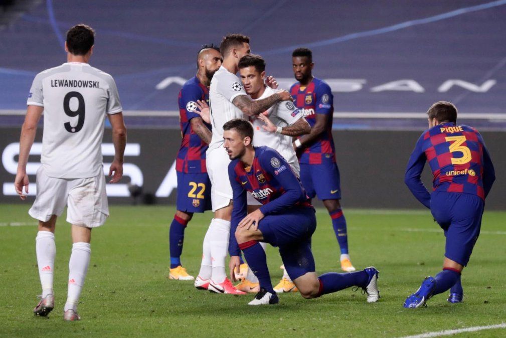 Paliza futbol&iacute;stica. El Barcelona sufri&oacute; ante el Bayern Munich la peor derrota de su historia en competiciones europeas.