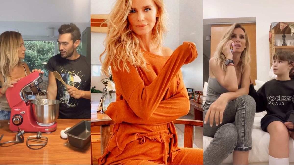 En la casa de Sabrina Rojas en Pilar reinan las paredes blancas y los muebles de madera clara, acompañados por adornos artesanales.