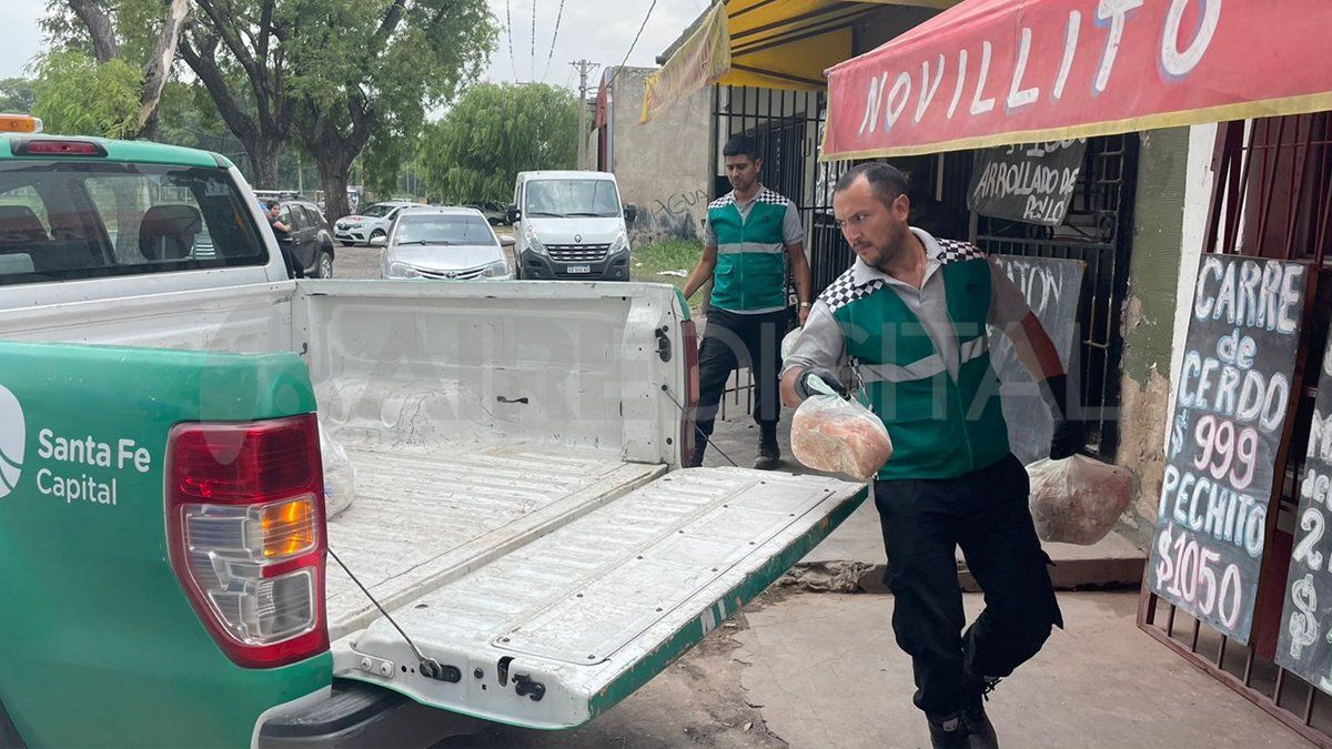 Carne, pollo y levadura vencida: nuevos decomisos en la ciudad de Santa Fe