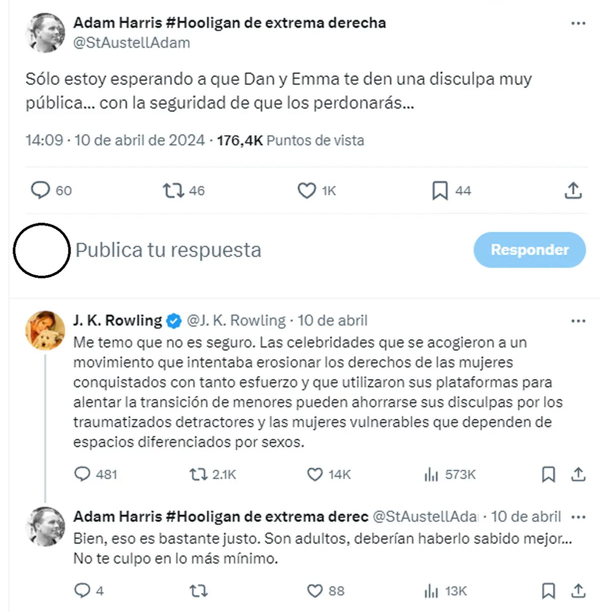 J.K. Rowling apuntó directamente contra Daniel Radcliffe y Emma Watson. J.K. Rowling apuntó directamente contra Daniel Radcliffe y Emma Watson.