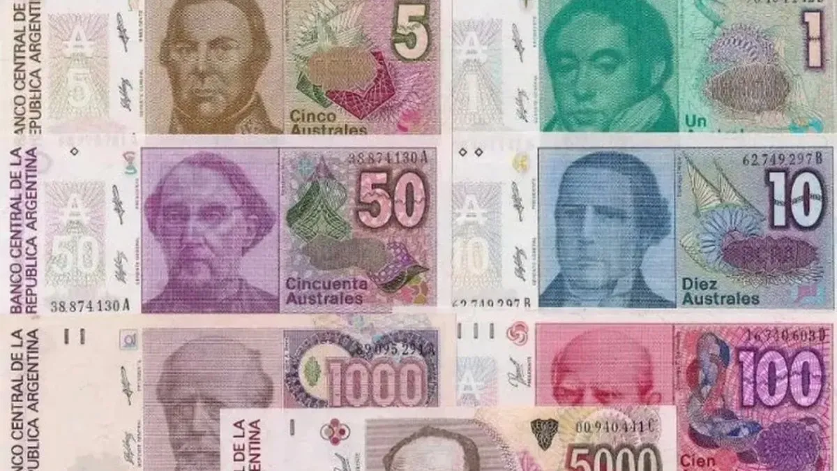 El "Austral" en 1985 que eliminó tres ceros y luego apareció el peso actual fijado en 1991 que eliminó cuatro ceros. El "Austral" en 1985 que eliminó tres ceros y luego apareció el peso actual fijado en 1991 que eliminó cuatro ceros.