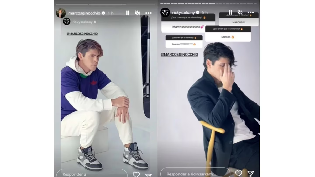Marcos Ginocchio hizo una producción para Ricky Sarkany.