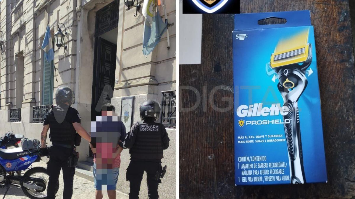 Recuperaron una maquinita de afeitar robada y se llevaron preso al ladrón.&nbsp;