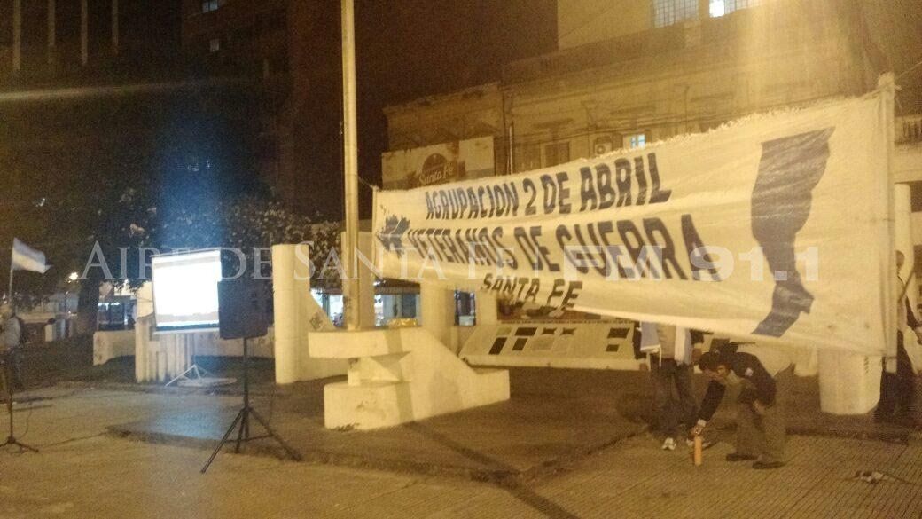 Malvinas: ex combatientes protestaron en contra de los ejercicios bélicos en las islas
