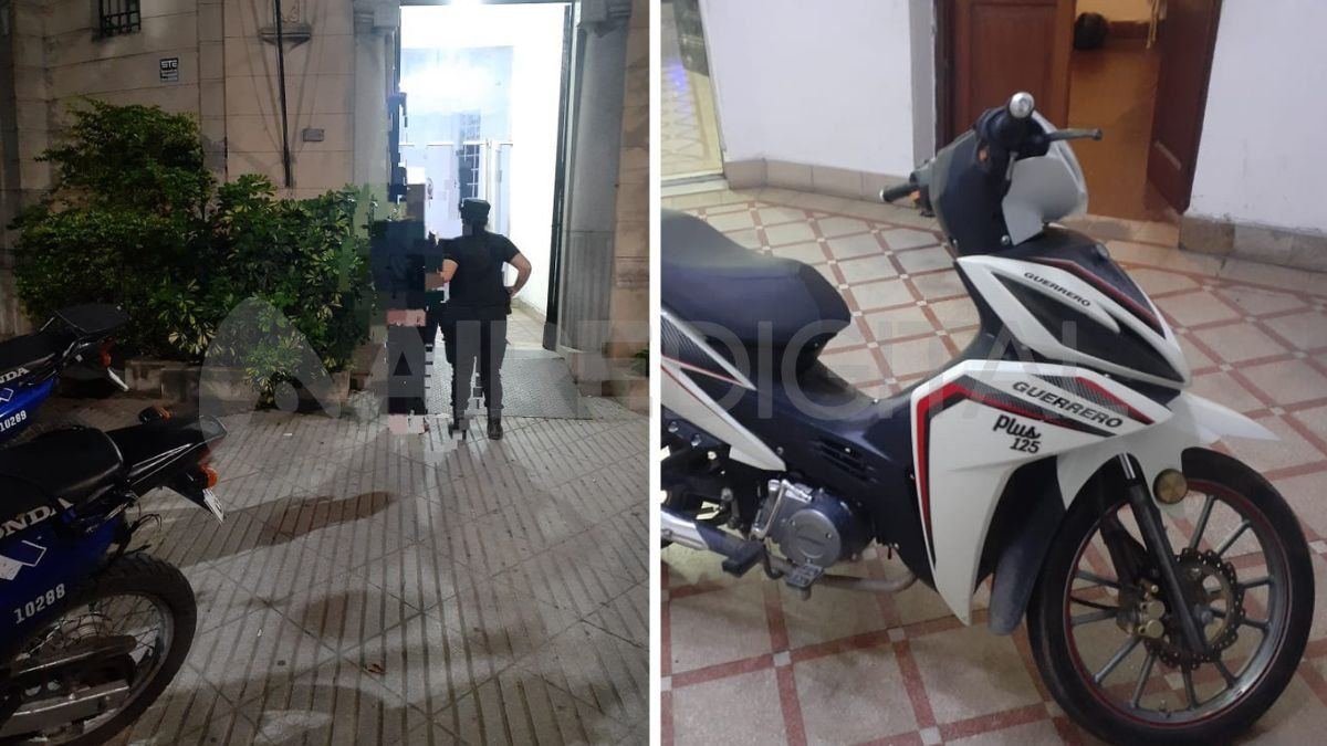 Una mujer detenida por andar en una moto robada