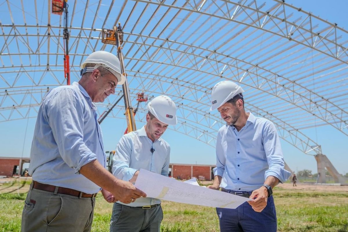El gobernador Maximiliano Pullaro y el intendente de Rafaela