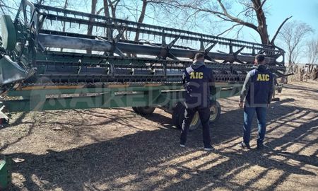 La máquina fue encontrada en un campo ubicado en jurisdicción de Luiggi, en provincia de La Pampa. La máquina fue encontrada en un campo ubicado en jurisdicción de Luiggi, en provincia de La Pampa.