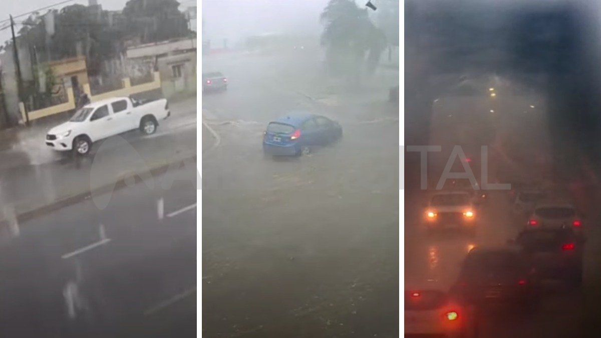 La lluvia llegó con todo a Santa Fe: las imágenes del temporal 