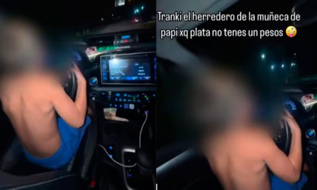 grabo a su hijo de 7 anos manejando un auto en jose c. paz: pegale una pisadita a ver que onda grabo a su hijo de 7 anos manejando un auto en jose c. paz: pegale una pisadita a ver que onda