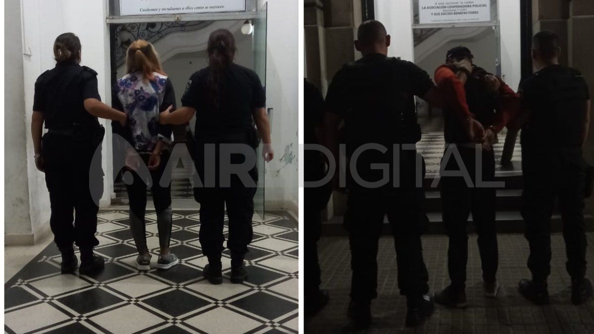 Los efectivos de la Comisaría Primera que realizaban patrullajes preventivos por la inseguridad en Santa Fe cuando detuvieron a los ladrones.&nbsp;