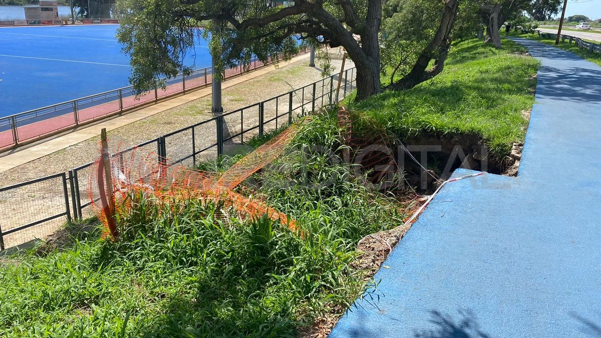 Los representantes de la Municipalidad de Santa Fe y de Vialidad Nacional acordaron actuar en la pronta reparación de los daños en el talud