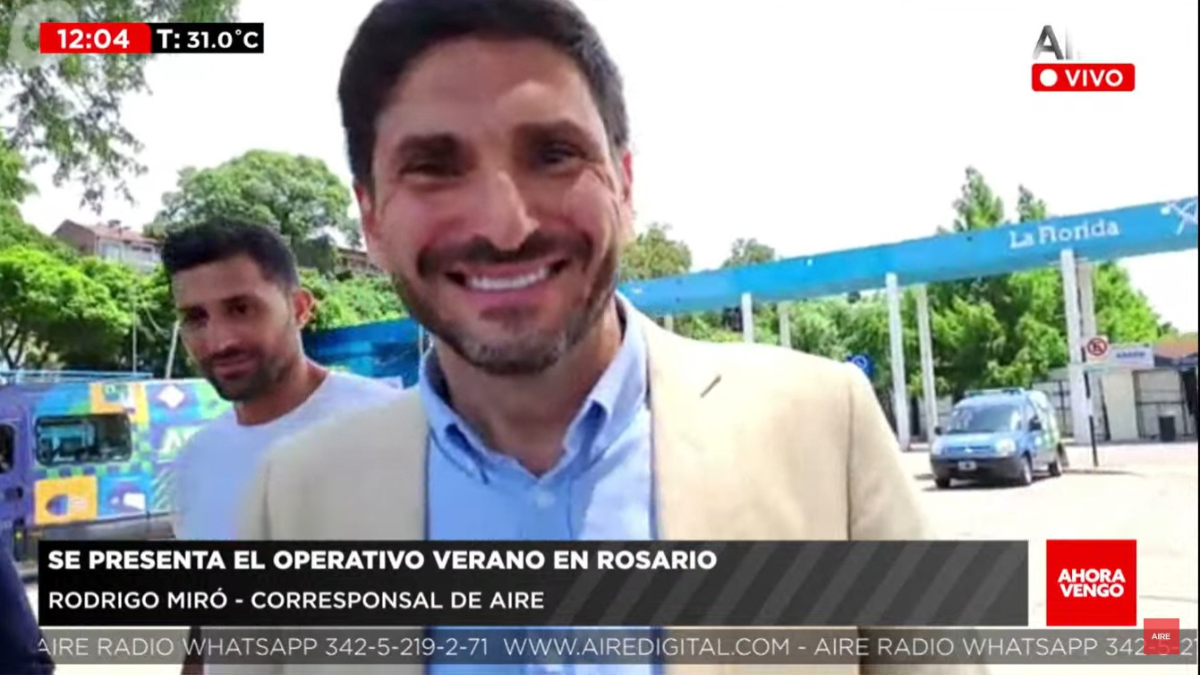 El gobernador Maximiliano Pullaro encabezó el lanzamiento del operativo Verano en Rosario.