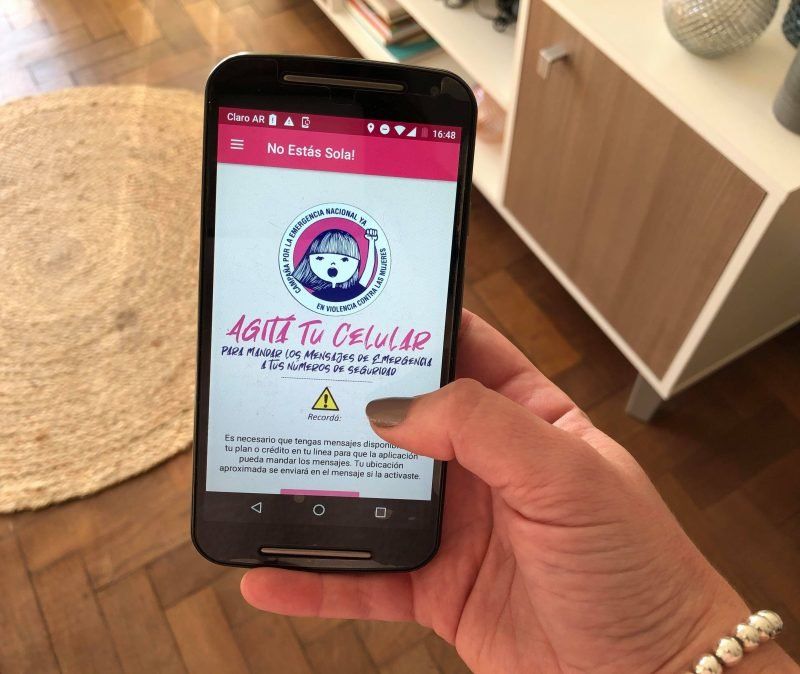 No estás sola, nueva app rosarina para combatir la violencia de género