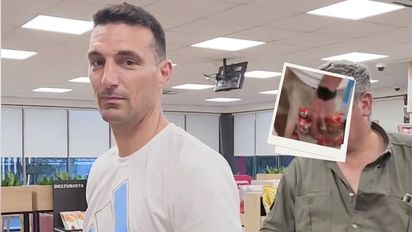 Encontraron a Lionel Scaloni en la fila de una estación de servicio y lo que compró llamó la atención