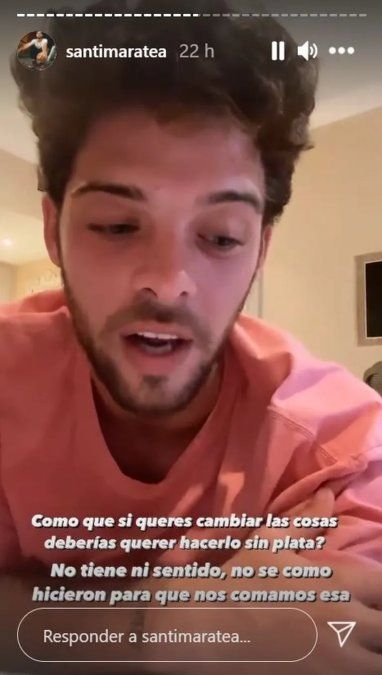 Santi Maratea pidió donaciones para sus vacaciones.