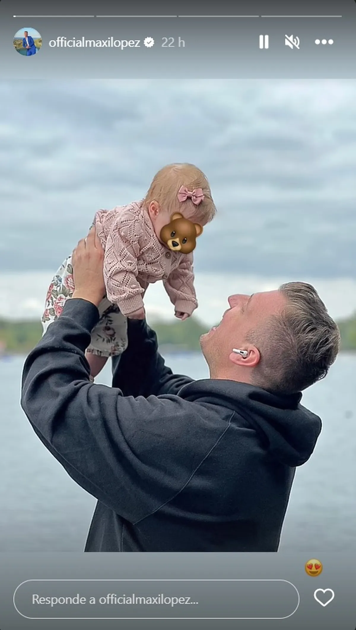 Maxi López mostró el reencuentro con Ella, su hija menor.