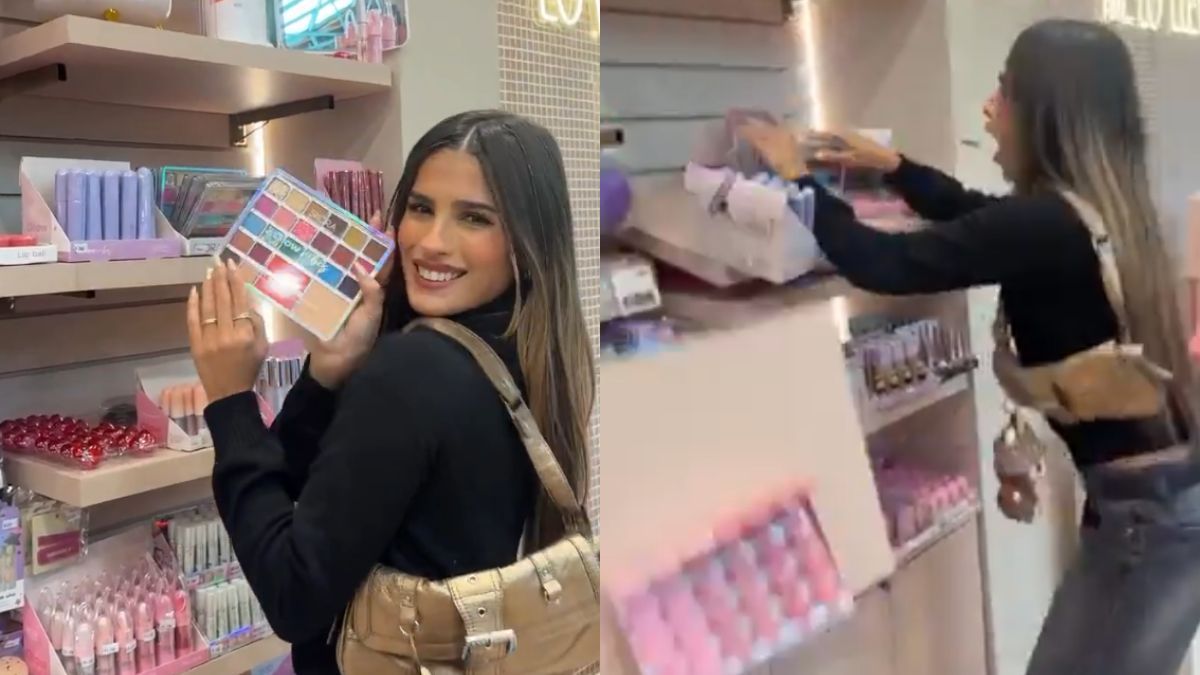 Julieta Poggio fue a hacer canje en un local de accesorios y terminó provocando un desastre