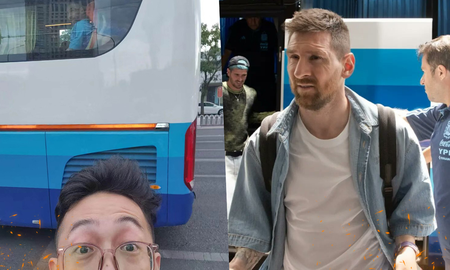 Un chino gastó una fortuna para estar cerca de Lionel Messi: la foto que consiguió. Un chino gastó una fortuna para estar cerca de Lionel Messi: la foto que consiguió.