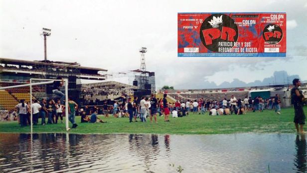 El día que los Redondos tocaron en la cancha de Colón. El día que los Redondos tocaron en la cancha de Colón.