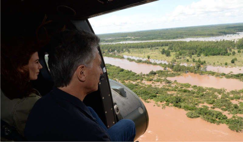Macri llega hoy al Litoral por las inundaciones