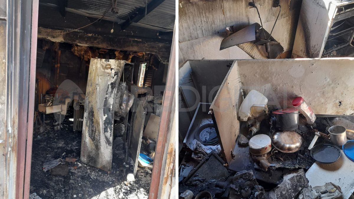 Santa Fe: un incendio en el interior de una vivienda destruyó por completo todo lo que había en su interior