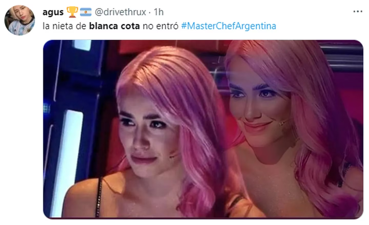 Los memes tras la eliminación de la nieta de Blanca Cotta en MasterChef.