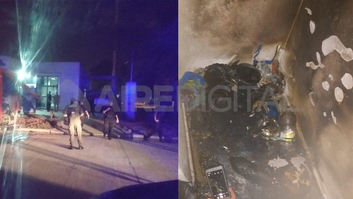 Incendio en la Subcomisaría 17
