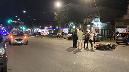 Santa Fe: un motociclista fue hospitalizado tras un accidente con un auto en Aristóbulo del Valle