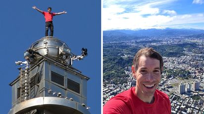 Hazaña extrema: Alex Honnold escaló el rascacielos más alto de Taiwán sin cuerdas y lo transmitió en vivo