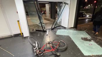 Los destrozos se produjeron en estudios de televisión cercanos al domicilio de Cristina Kirchner.