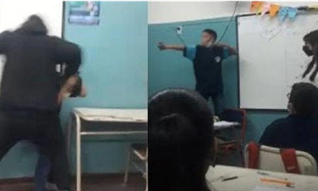Video: un alumno que sufre bullying atacó brutalmente a su acosador en medio de una clase Video: un alumno que sufre bullying atacó brutalmente a su acosador en medio de una clase