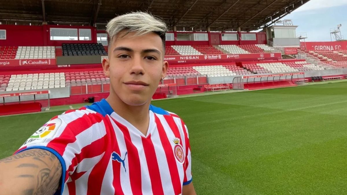 Dar&iacute;o Sarmiento en su llegada al Girona.