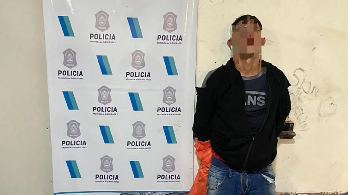 El delincuente fue detenido en un operativo en villa La Cava.
