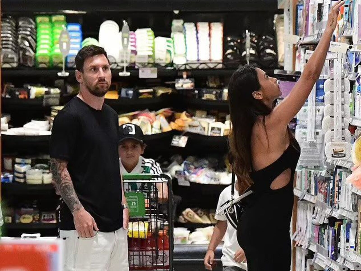 La foto viral de Lionel Messi en un supermercado en Miami. La foto viral de Lionel Messi en un supermercado en Miami.