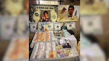 Siete personas fueron detenidas en Los Pumitas durante tres allanamientos donde secuestraron cocaína, dinero en efectivo y cuadros de Tony Montana.
