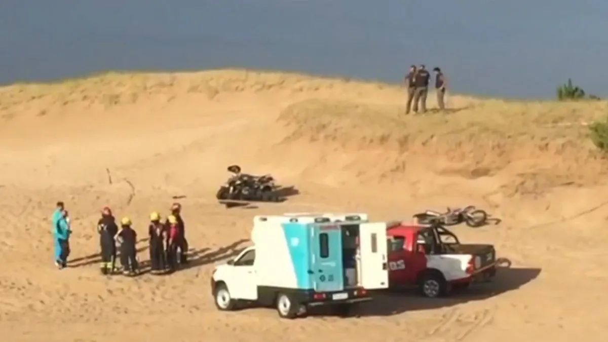 Tragedia en Villa Gesell: un joven murió tras chocar frente contra un cuatriciclo.