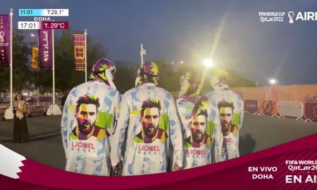 La ingeniosa idea de un equipo de argentinos que viajó a Qatar a alentar a la Selección. La ingeniosa idea de un equipo de argentinos que viajó a Qatar a alentar a la Selección.