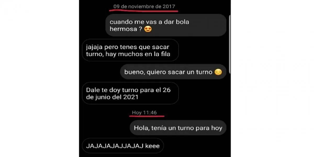 La primera parte de la conversación.