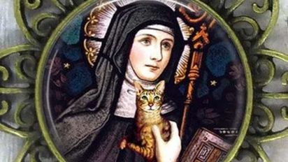 Santa Gertrudis de Nivelles: la mística del siglo VII que se convirtió en la guardiana de los gatos