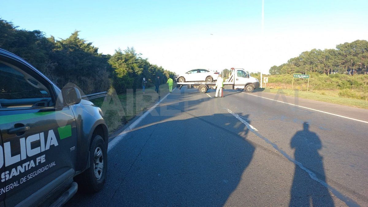 Pasada las 7 de la mañana el vehículo fue removido.