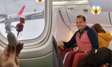 Se escapó de su trabajo para irse de viaje y se encontró a su jefe en el avión: Atrapada Se escapó de su trabajo para irse de viaje y se encontró a su jefe en el avión: Atrapada