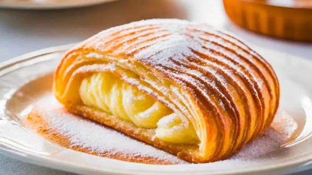 La sfogliatella se disfruta mejor recién horneada, cuando su masa conserva ese contraste perfecto entre lo crujiente y lo cremoso.&nbsp;