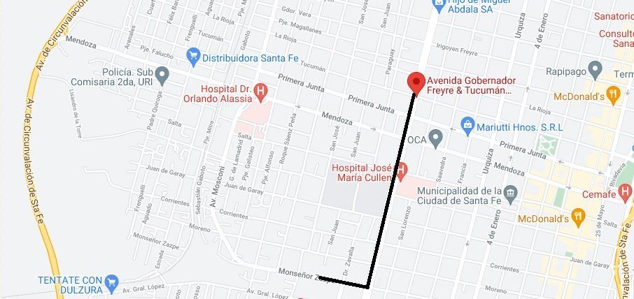 Janina Ludueña, el chofer Claudio Manfredi y el enfermero Diego Ortiz salieron