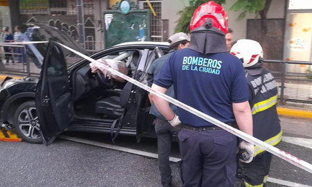 La artista plástica impactó su camioneta contra otro vehículo en el barrio porteño de Monserrat. La artista plástica impactó su camioneta contra otro vehículo en el barrio porteño de Monserrat.