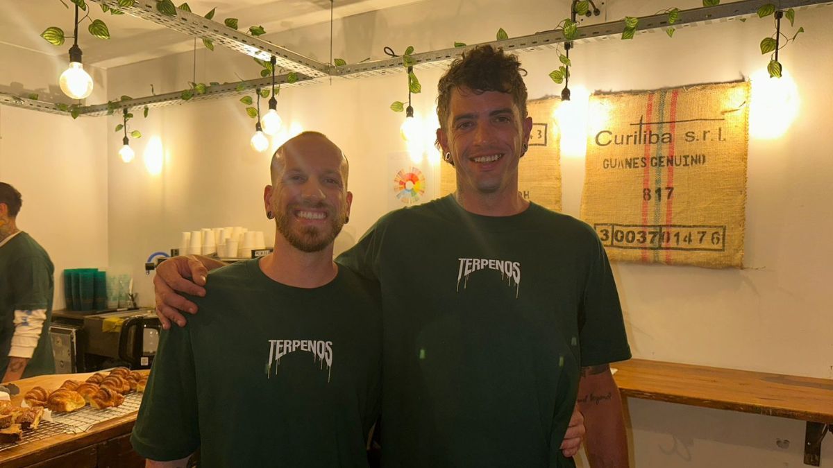 Mauro Fessia y Nicolás Femenia, fundadores del Terpenos. Mauro Fessia y Nicolás Femenia, fundadores del Terpenos.